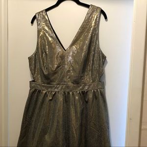 Forever 21+ Gold Party Dress